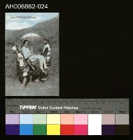 藏品(南蕃擔送之姿手彩明信片 (昭和年))的圖片